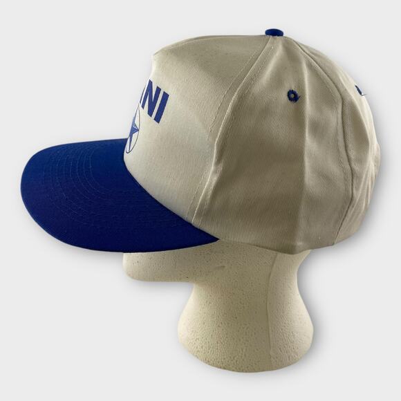 Vintage Dodge Omni 5 Panel Hat Cap White Blue Trucker Indie - Picture 3 of 5